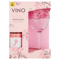 Barefoot White Zinfandel, Vino Chic Glass Gift Set